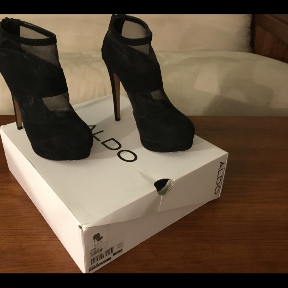 Aldo Black Ankle Boots